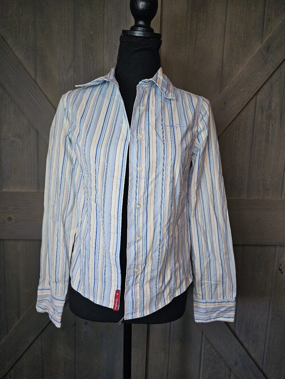 Y2k Southpole Striped Button-Up Shirt sz Medium